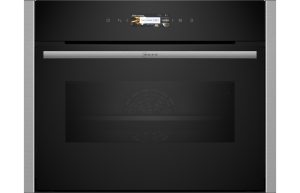 Neff N70 C24MR21N0B Compact Electric Oven & Microwave - Black w/Steel Trim