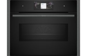 Neff N90 C24MT73G0B Compact Pyrolytic Oven & Microwave - Black w/Graphite Trim