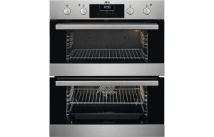 AEG DUB331110M Built-Under Double Electric Oven - Stainless Steel