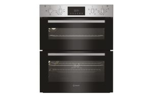 Indesit DUI 10D IX Built Under Double Electric Oven - Stainless Steel