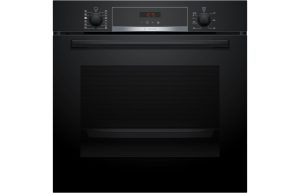 Bosch Series 4 HQA574BB3B Single Pyrolytic Oven w/Added Steam - Black
