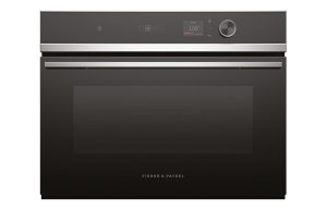Fisher & Paykel Series 7 OS60NDLX1 18 Function Compact Steam Oven - Black & Stainless Steel