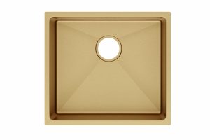 ViandPro Undermount Kitchen Sink - 490 x 440mm - Brushed Brass