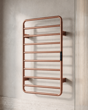Astral 1200 x 500 Vertical Electric Towel Rail - Brushed Bronze