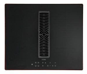CDA HNE60FR - 60cm 4 zone induction hob with built-in extractor