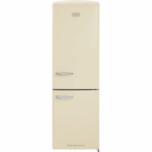 CDA Florence-Barley - Retro freestanding 60/40 combination Frost Free fridge freezer - Barley