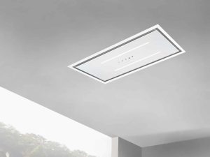 ViandPro - Aria Flush Fit Ceiling Hood 90x30 - With WiFi App Control - White - Fits Between Joists - Ducted or Recirculated - VP-CH93WHT