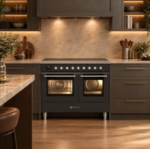 Fratelli Genova Induction Range Cooker - Matt Black
