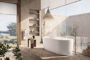 Cudos Eden Oval Freestanding Bath - Matt White