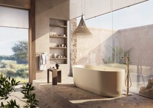 Cudos Eden Oval Freestanding Bath - Matt Stone