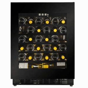 Barella - Abruzzo Shallow 600 Black Glass Premium Wine Cooler