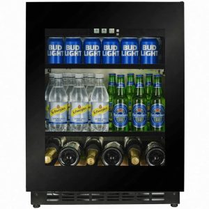 Barella - Positano 600 Black Glass Premium Drink's Fridge