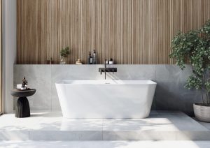 Cudos Porto Back-to-Wall Bath Bath - 1700 x 800 -  Gloss White