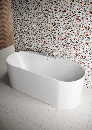 Cudos Tutto Freestanding Bath - 1700 x 750 -  Gloss White